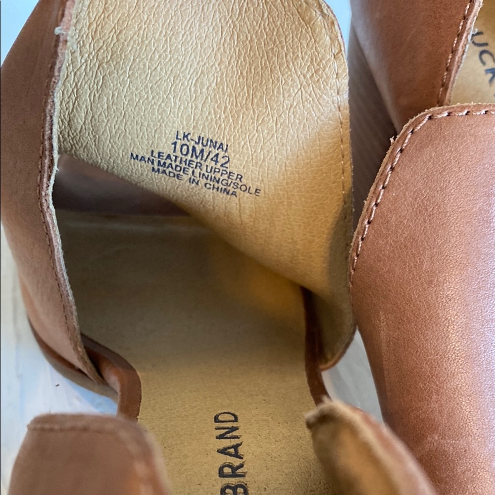 Lucky Brand Women's Brown Leather Shoes - Picture 4 of 5